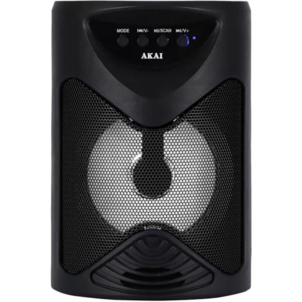 AKAI ABTS-704 PARTY SPEAKER ΦΟΡΗΤΟ ΗΧΕΙΟ BLUETOOTH ΜΕ LED, TWS, USB, MICRO SD, AUX ΚΑΙ ΕΙΣΟΔΟ ΜΙΚΡΟΦΩΝΟΥ 5W ΓΙΑ ΚΑΡΑΟΚΕ - Image 4