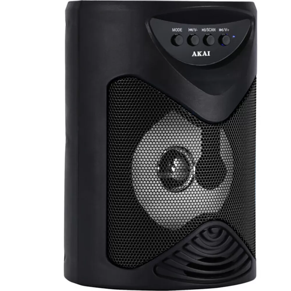 AKAI ABTS-704 PARTY SPEAKER ΦΟΡΗΤΟ ΗΧΕΙΟ BLUETOOTH ΜΕ LED, TWS, USB, MICRO SD, AUX ΚΑΙ ΕΙΣΟΔΟ ΜΙΚΡΟΦΩΝΟΥ 5W ΓΙΑ ΚΑΡΑΟΚΕ - Image 3