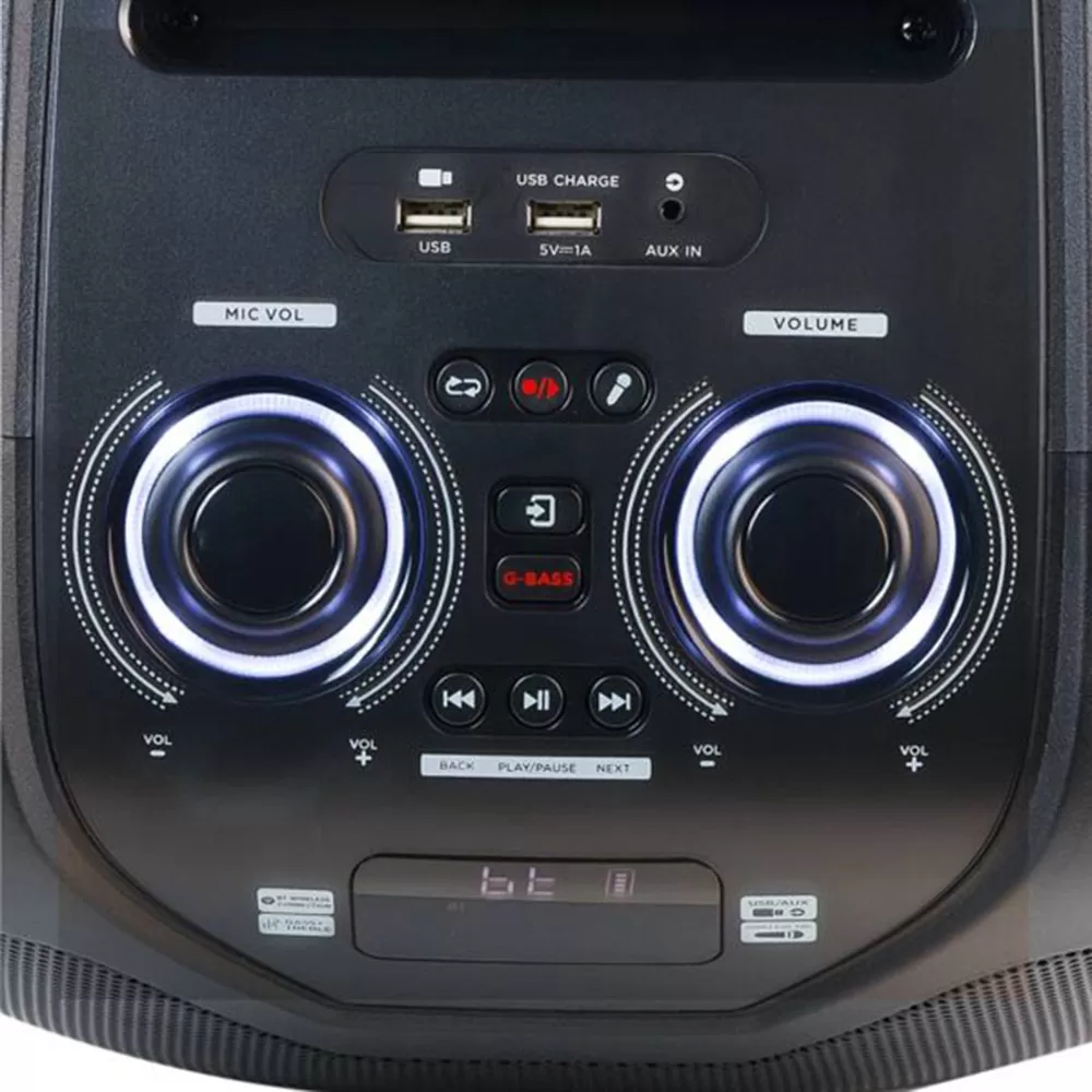 AKAI ABTS-X10 PLUS PARTY SPEAKER ΦΟΡΗΤΟ ΗΧΕΙΟ BLUETOOTH ΜΕ ΕΝΙΣΧΥΤΗ AWS, USB, AUX, ΑΣΥΡΜΑΤΟ ΜΙΚΡΟΦΩΝΟ 50W RMS ΓΙΑ ΚΑΡΑΟΚΕ - Image 5