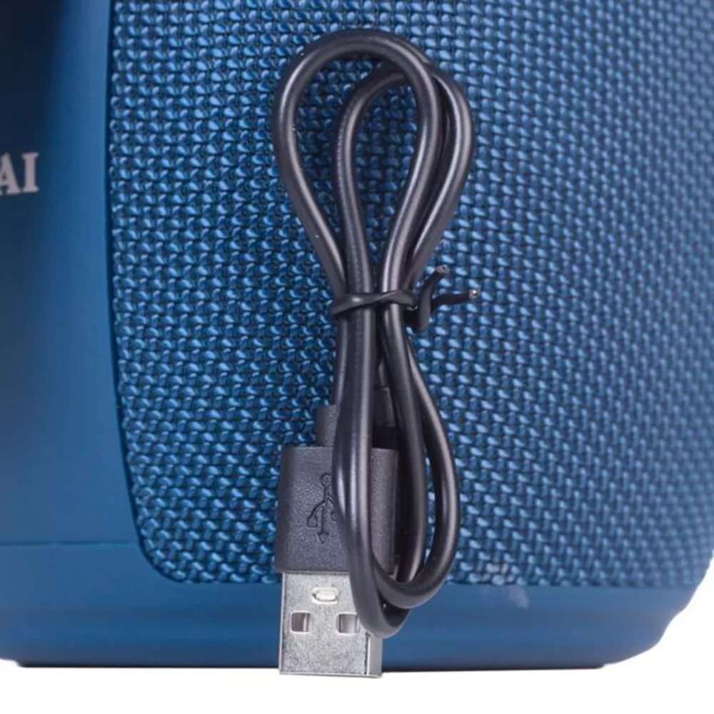 AKAI ABTS-V5 ΦΟΡΗΤΟ ΜΙΝΙ ΗΧΕΙΟ BLUETOOTH ΜΕ USB, SD, FM, AWS, LED 5W, HANDSFREE BLUE - Image 2