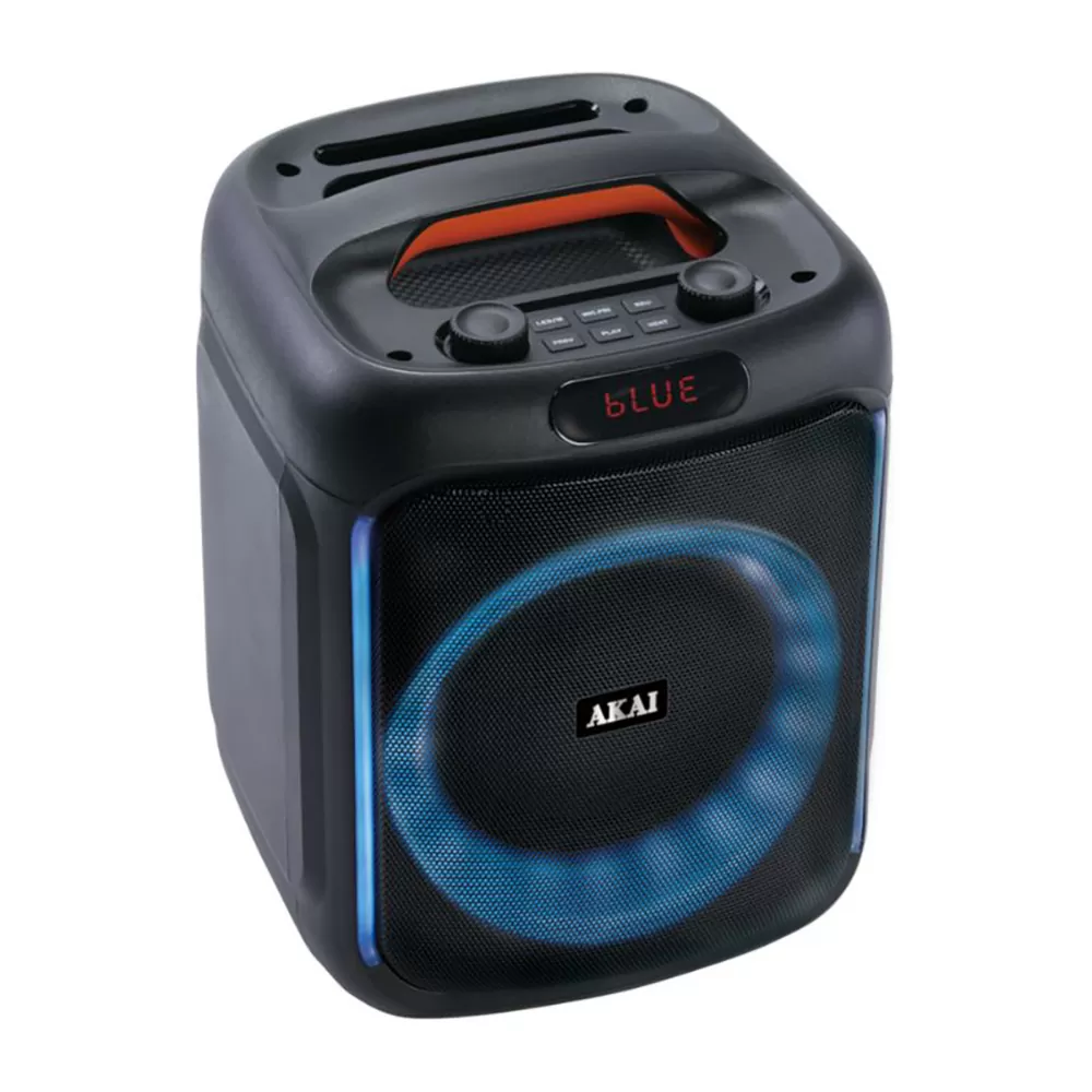 AKAI ABTS-V20 PARTY SPEAKER ΦΟΡΗΤΟ ΗΧΕΙΟ BLUETOOTH ΜΕ LED, USB, TF, FM, AUX-IN ΚΑΙ ΜΙΚΡΟΦΩΝΟ 20W RMS ΓΙΑ ΚΑΡΑΟΚΕ - Image 3