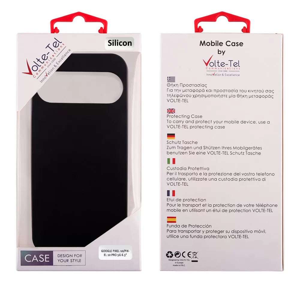VOLTE-TEL ΘΗΚΗ GOOGLE PIXEL 10/PIXEL 10 PRO 5G 6.3" SILICON TPU BLACK - Image 2