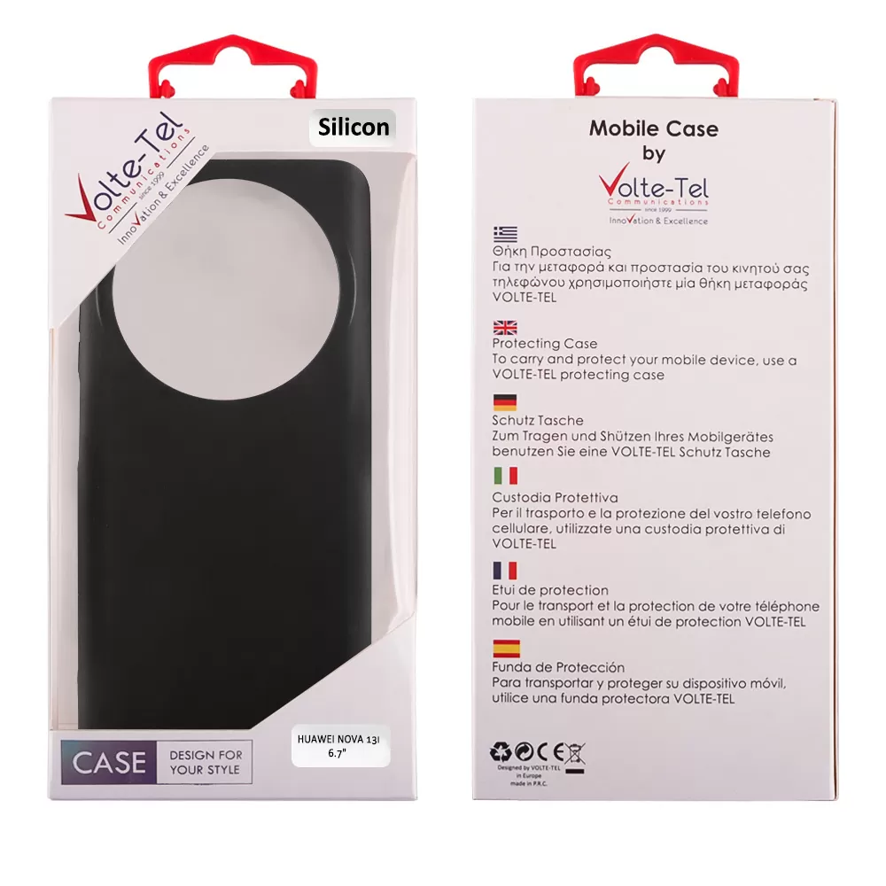 VOLTE-TEL ΘΗΚΗ HUAWEI NOVA 13i 6.7" SILICON TPU BLACK - Image 2