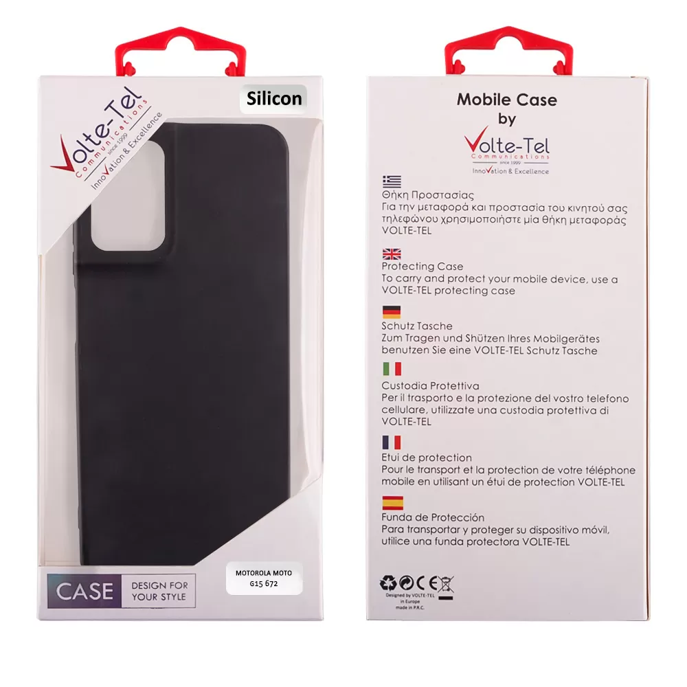 VOLTE-TEL ΘΗΚΗ MOTOROLA MOTO G15 6.72" SILICON TPU CAMERA GUARD BLACK - Image 2