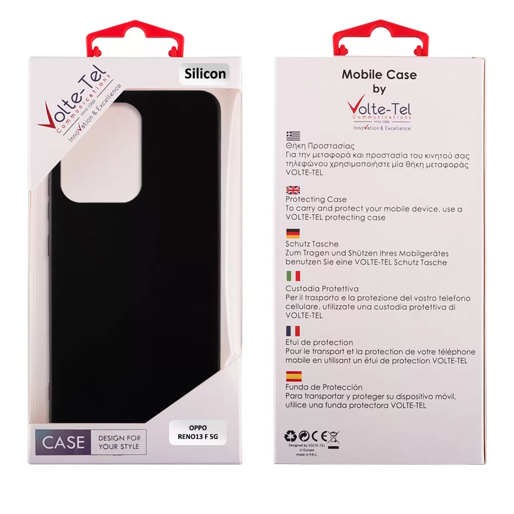 VOLTE-TEL ΘΗΚΗ OPPO RENO13 F 5G 6.67" SILICON TPU BLACK - Image 2