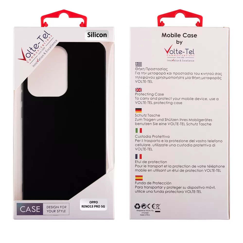VOLTE-TEL ΘΗΚΗ OPPO RENO13 PRO 5G 6.83" SILICON TPU BLACK - Image 2