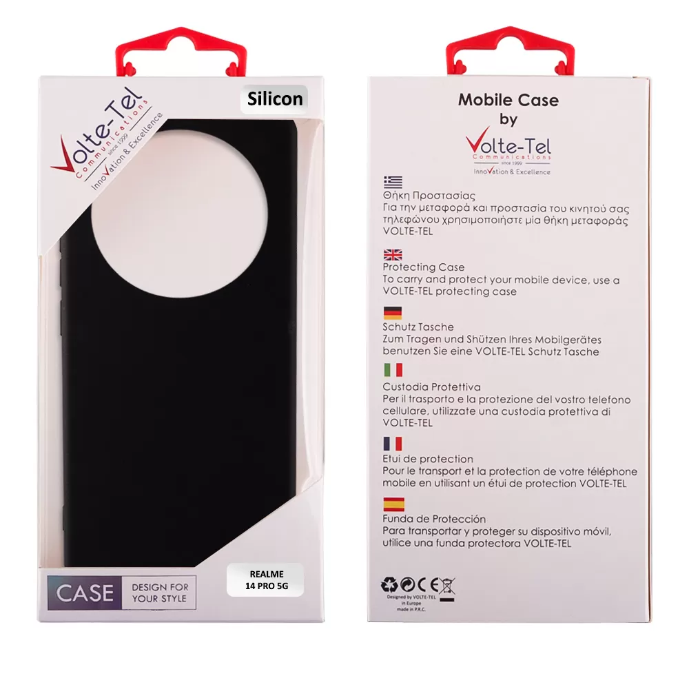 VOLTE-TEL ΘΗΚΗ REALME 14 PRO 5G 6.77" SILICON TPU BLACK - Image 2