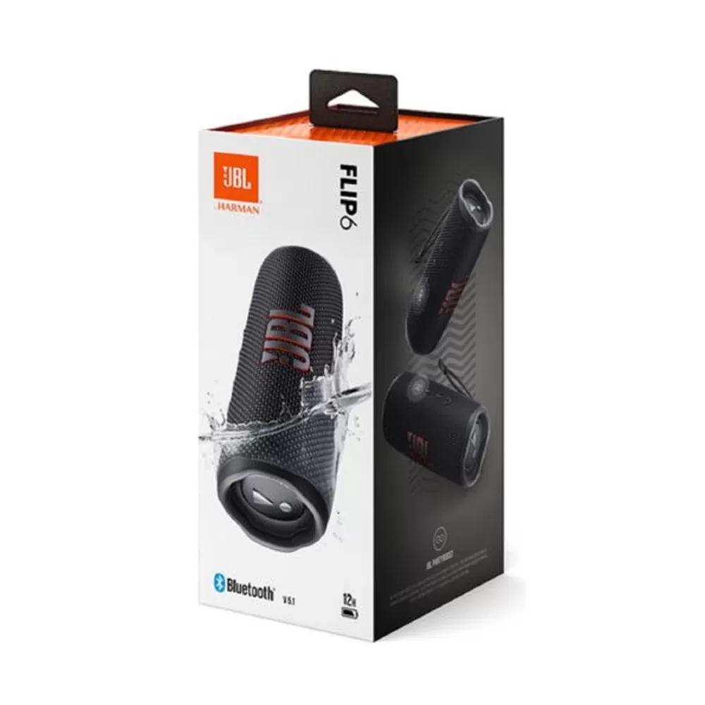 JBL FLIP 6 ΑΔΙΑΒΡΟΧΟ ΦΟΡΗΤΟ ΗΧΕΙΟ IP67 BLUETOOTH V5.1 30W ΜΕ ΔΙΑΡΚΕΙΑ ΜΠΑΤΑΡΙΑΣ ΕΩΣ 12 ΩΡΕΣ BLACK - Image 2