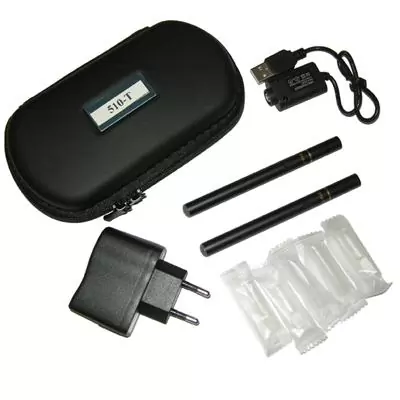 ΗΛΕΚΤΡΟΝΙΚΟ ΤΣΙΓΑΡΟ 510-T 280mAh SET 2 pcs ΜΑΥΡΟ + BAG M+TRAVEL - Image 2