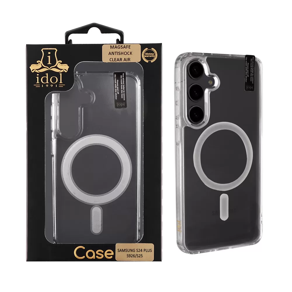 IDOL 1991 ΘΗΚΗ SAMSUNG S24 PLUS S926/S25 PLUS S936 6.7" MAGSAFE ANTISHOCK CLEAR AIR BACK COVER TPU CAMERA GUARD ΔΙΑΦΑΝΗ