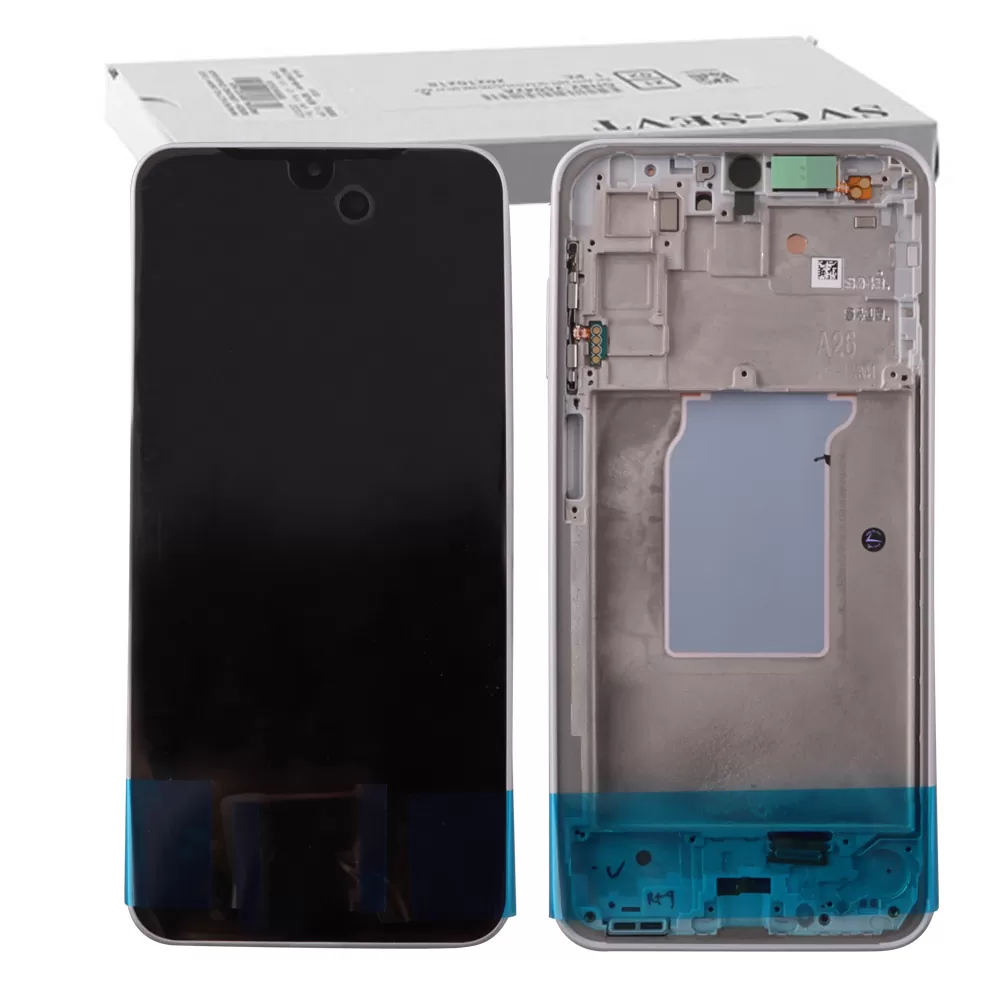 SAMSUNG A26 5G A266 ΟΘΟΝΗ+TOUCH SCREEN + LENS + FRAME GH82-37049B WHITE ORIGINAL SERVICE PACK