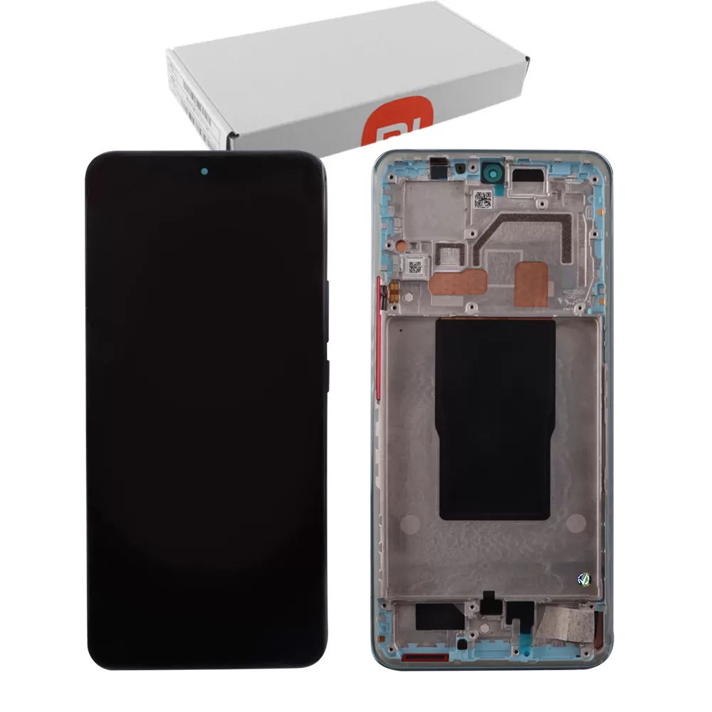 XIAOMI 12T 5G/12T PRO 5G ΟΘΟΝΗ + TOUCH SCREEN + LENS + FRAME 560005L12A00 BLUE ORIGINAL SERVICE PACK