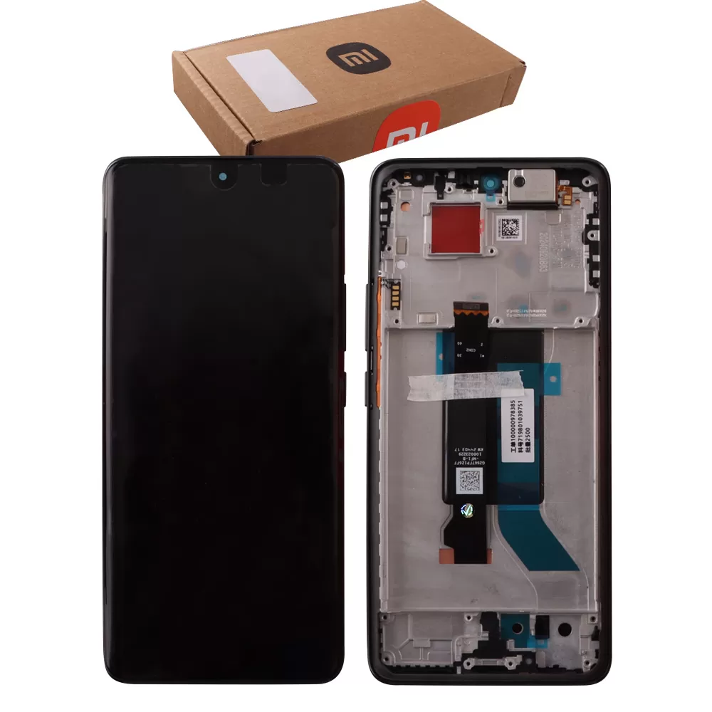 XIAOMI POCO X7 5G ΟΘΟΝΗ + TOUCH SCREEN + LENS + FRAME 5600010O16P00 BLACK ORIGINAL SERVICE PACK