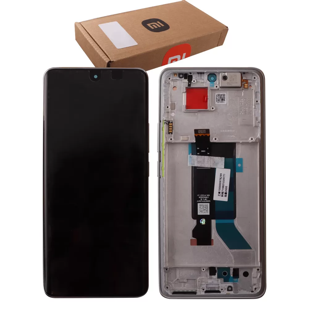 XIAOMI POCO X7 5G ΟΘΟΝΗ + TOUCH SCREEN + LENS + FRAME 5600030O16P00 SILVER ORIGINAL SERVICE PACK