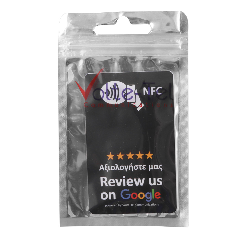 GOOGLE REVIEW CARD WITH NFC BY VOLTE-TEL BLACK - Image 2
