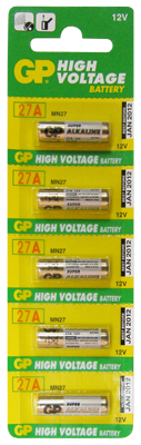 GP ΜΠΑΤΑΡΙΕΣ ΑΛΚΑΛΙΚΕΣ ΤΗΛΕΧΕΙΡΙΣΜΟΥ 27A/A27 12V ALKALINE 1 ΤΕΜ. 5/BLISTER - Image 2