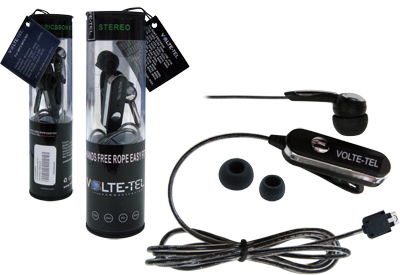 HANDS FREE LG KG800/KE970/KU990 VOLTE-TEL ROPE VT607+VT014 ON/OFF 2pcs BLACK - Image 4