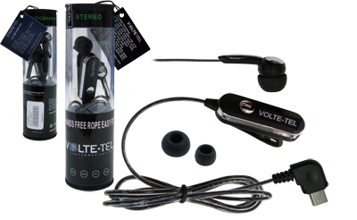 HANDS FREE HTC P3700 ROPE VOLTE-TEL VT607+VT014 ON/OFF 2pcs BLACK - Image 4