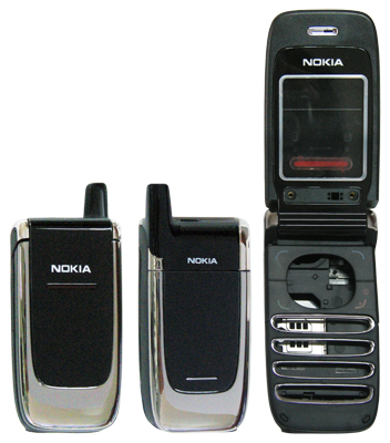 NOKIA 6060 BLACK -SILVER ΕΠΕΝΔΥΣΗ FULL SET 3P OR - Image 2