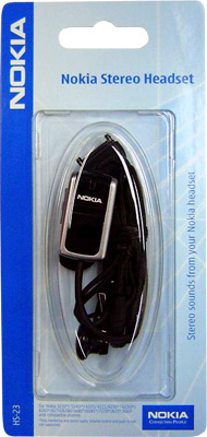 HANDS FREE STEREO NOKIA HS-23 6280/6101 BLACK PACKING OR - Image 2