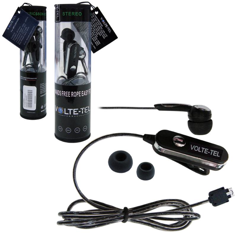HANDS FREE LG KG800/KE970/KU990 VOLTE-TEL ROPE VT607+VT014 ON/OFF 2pcs BLACK - Image 2