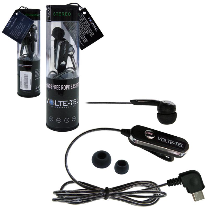 HANDS FREE HTC P3700 ROPE VOLTE-TEL VT607+VT014 ON/OFF 2pcs BLACK - Image 2