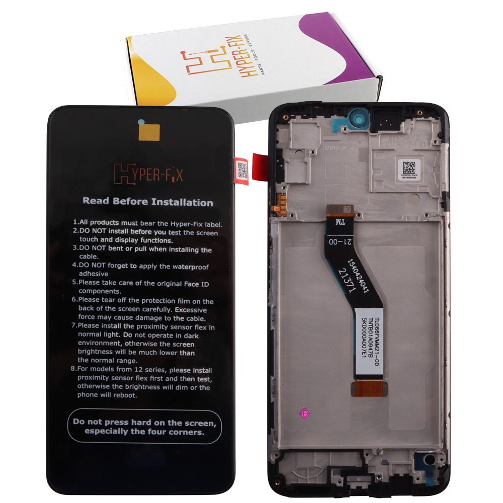 XIAOMI REDMI NOTE 11S 5G/NOTE 11 5G/POCO M4 PRO 5G ΟΘΟΝΗ + TOUCH SCREEN + LENS + FRAME HF-560001K16B00 BLACK HYPER-FIX SERVICE P