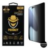 IDOL 1991 TEMPERED GLASS IPHONE 17 PRO 6.3" 9H 0.25mm PRIVACY ANTISPY SEMI CURVED FULL GLUE BLACK