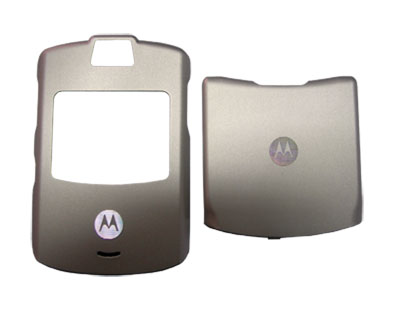 MOTOROLA V3 SILVER BACK-FRONT COVER 3P OR