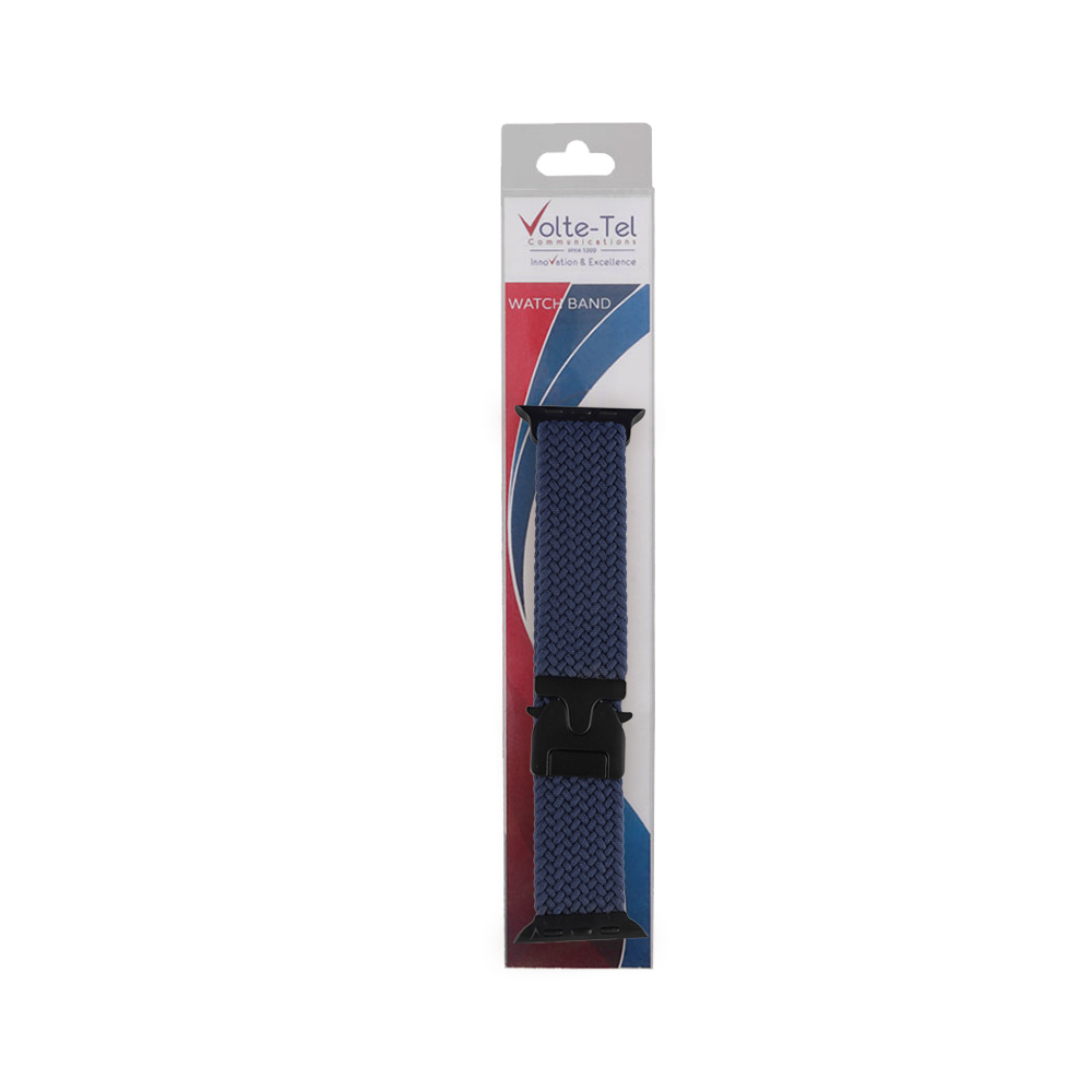 VOLTE-TEL VT144 ΛΟΥΡΑΚΙ ΡΟΛΟΓΙΟΥ ΣΥΜΒΑΤΟ ΜΕ APPLE WATCH 42/44/45/46/49mm BRAIDED PARACHUTE BUCKLE BLUE - Image 2