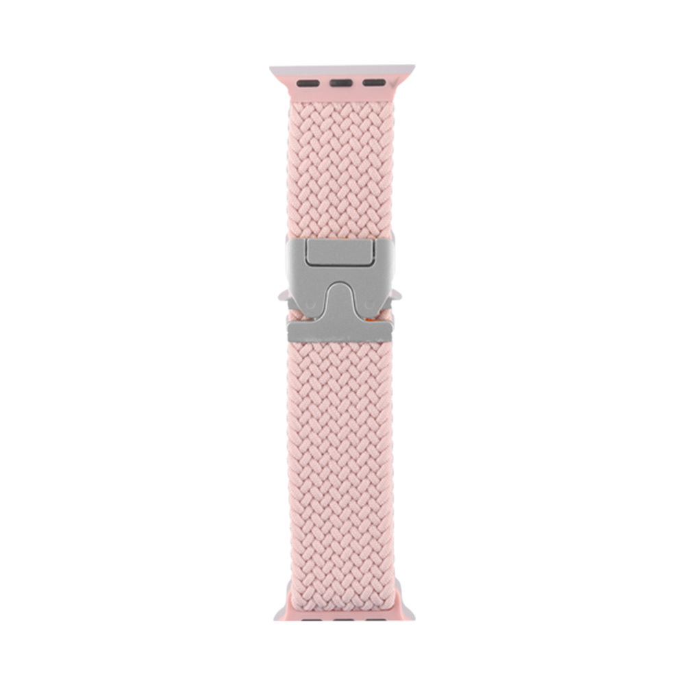 VOLTE-TEL VT144 ΛΟΥΡΑΚΙ ΡΟΛΟΓΙΟΥ ΣΥΜΒΑΤΟ ΜΕ APPLE WATCH 42/44/45/46/49mm BRAIDED PARACHUTE BUCKLE PINK - Image 3