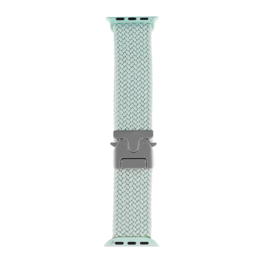 VOLTE-TEL VT144 ΛΟΥΡΑΚΙ ΡΟΛΟΓΙΟΥ ΣΥΜΒΑΤΟ ΜΕ APPLE WATCH 42/44/45/46/49mm BRAIDED PARACHUTE BUCKLE MINT GREEN - Image 3
