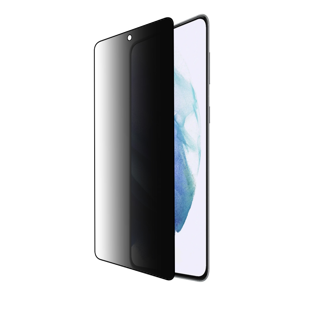 IDOL 1991 TEMPERED GLASS SAMSUNG S21 5G G991 6.2" 9H 0.25mm PRIVACY ANTISPY SEMI CURVED FULL GLUE FINGER UNLOCK BLACK - Image 7
