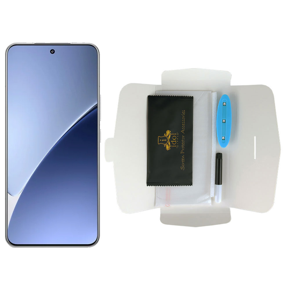 IDOL 1991 TEMPERED UV GLASS XIAOMI 15S PRO 5G 6.73" 9H 0.20mm 10D SEMI WITH GLUE-TOOL FINGER UNLOCK FULL COVER TRANSPARENT - Image 5