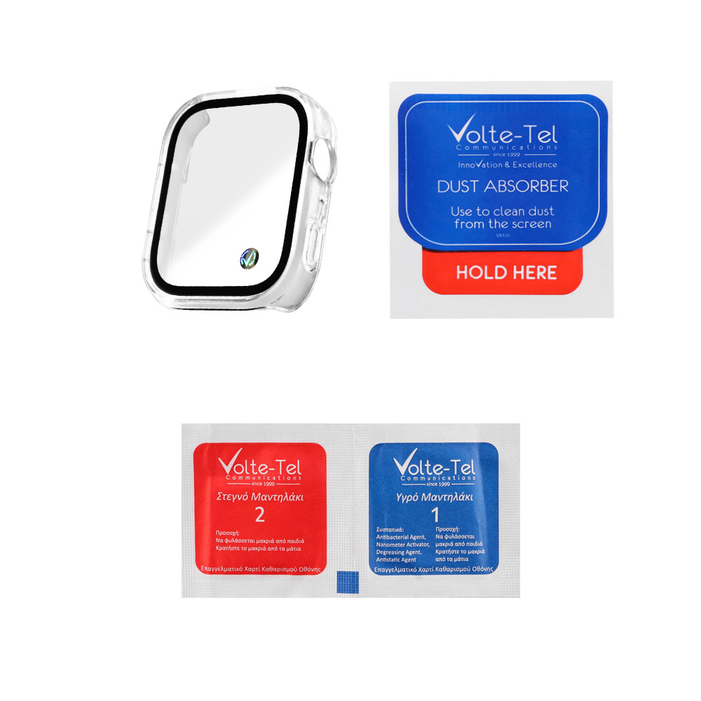VOLTE-TEL TEMPERED GLASS HUAWEI WATCH FIT 4 1.82" 9H 0.30mm PC EDGE COVER WITH KEY 3D FULL GLUE FULL COVER TRANSPARENT - Image 3
