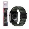 VOLTE-TEL VT144 ΛΟΥΡΑΚΙ ΡΟΛΟΓΙΟΥ ΣΥΜΒΑΤΟ ΜΕ APPLE WATCH 42/44/45/46/49mm BRAIDED PARACHUTE BUCKLE BLACK-KHAKI