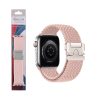 VOLTE-TEL VT144 ΛΟΥΡΑΚΙ ΡΟΛΟΓΙΟΥ ΣΙΛΙΚΟΝΗΣ ΣΥΜΒΑΤΟ ΜΕ APPLE WATCH 38/40/41/42mm BRAIDED PARACHUTE BUCKLE PINK