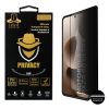 IDOL 1991 TEMPERED GLASS MOTOROLA MOTO RAZR 60 ULTRA 5G 7.0" 9H 0.25mm PRIVACY ANTISPY 3D SEMI CURVED EDGE GLUE BLACK