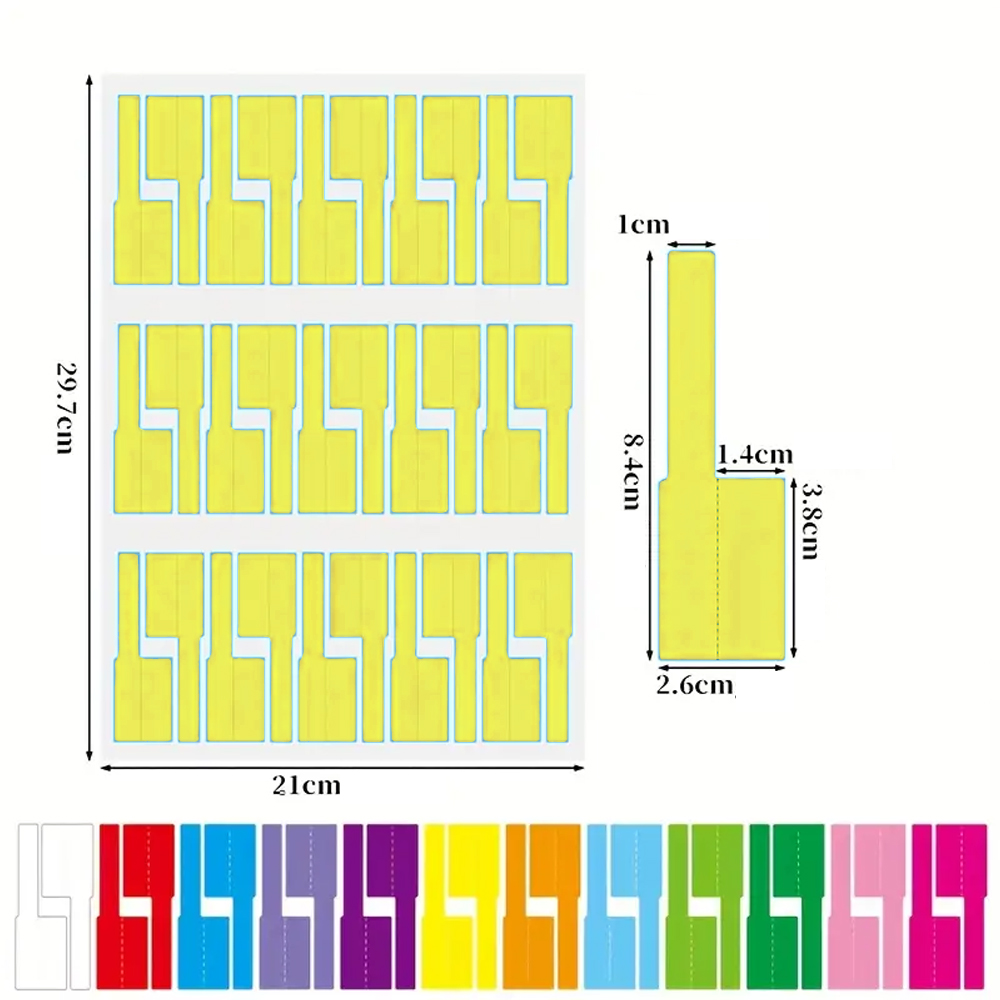 HYPER-FIX ΑΔΙΑΒΡΟΧΕΣ ΑΥΤΟΚΟΛΛΗΤΕΣ ΕΤΙΚΕΤΕΣ ΟΡΓΑΝΩΣΗΣ ΚΑΛΩΔΙΩΝ ΔΙΚΤΥΟΥ/ΗΛΕΚΤΡΙΚΩΝ ΠΟΡΤΟΚΑΛΙ 30 TEM./ A4 ΣΕΛΙΔΑ - Image 3
