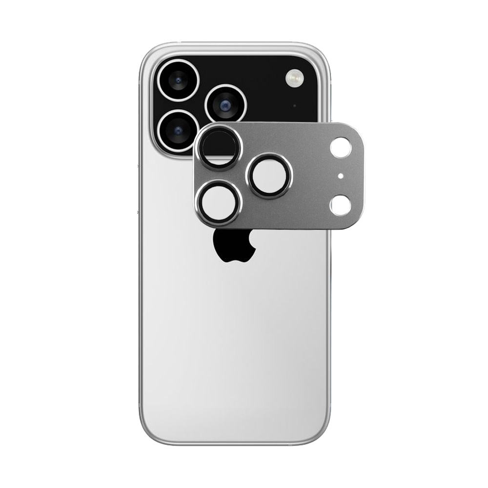 VOLTE-TEL CAMERA GLASS COVER IPHONE 17 PRO 6.3" 9H 0.30MM 3D AR ALUMINIUM-ELECTROPLATING FRAME GREY - Image 5