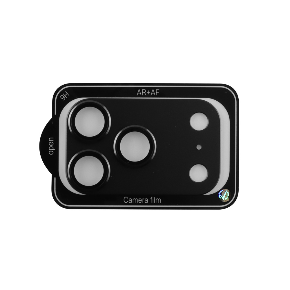 VOLTE-TEL CAMERA GLASS COVER IPHONE 17 PRO 6.3" 9H 0.30MM 3D AR ALUMINIUM-ELECTROPLATING FRAME BLACK - Image 4