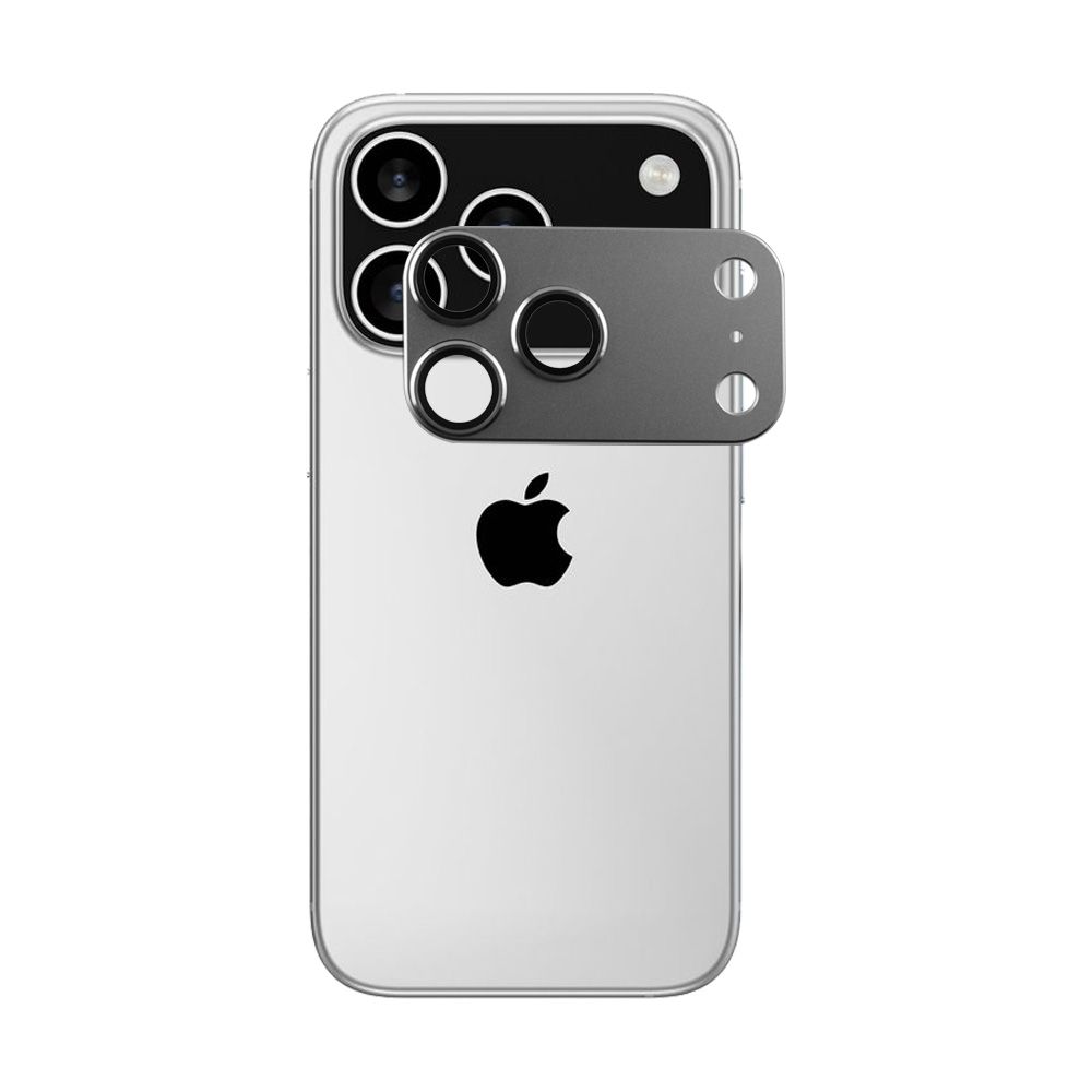 VOLTE-TEL CAMERA GLASS COVER IPHONE 17 PRO MAX 6.9" 9H 0.30MM 3D AR ALUMINIUM-ELECTROPLATING FRAME GREY - Image 5