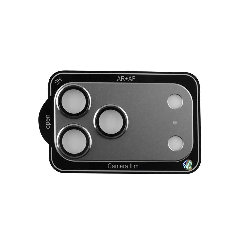 VOLTE-TEL CAMERA GLASS COVER IPHONE 17 PRO MAX 6.9" 9H 0.30MM 3D AR ALUMINIUM-ELECTROPLATING FRAME GREY - Image 4