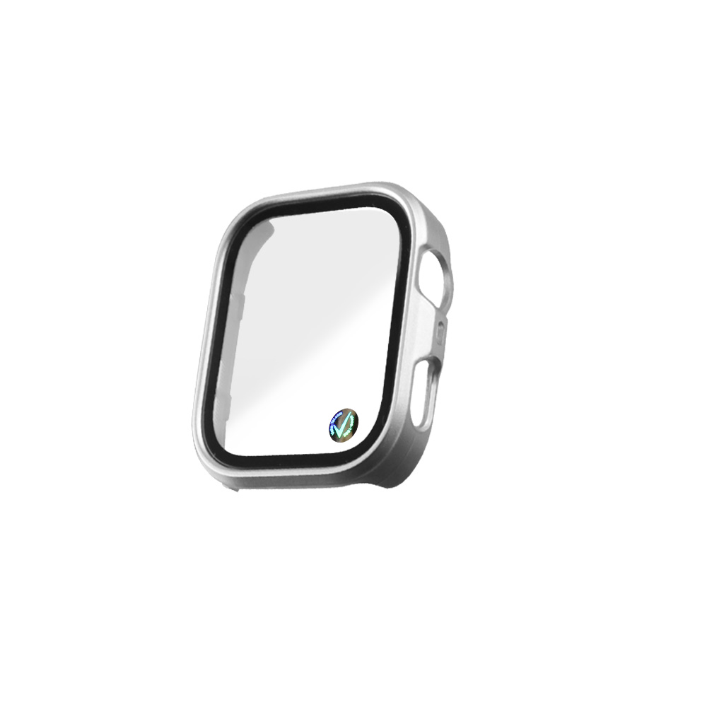 VOLTE-TEL TEMPERED GLASS HUAWEI WATCH FIT 4 PRO 45mm 1.82" 9H 0.30mm PC EDGE COVER WITH KEY 3D FULL GLUE FULL COVER SILVER - Image 4