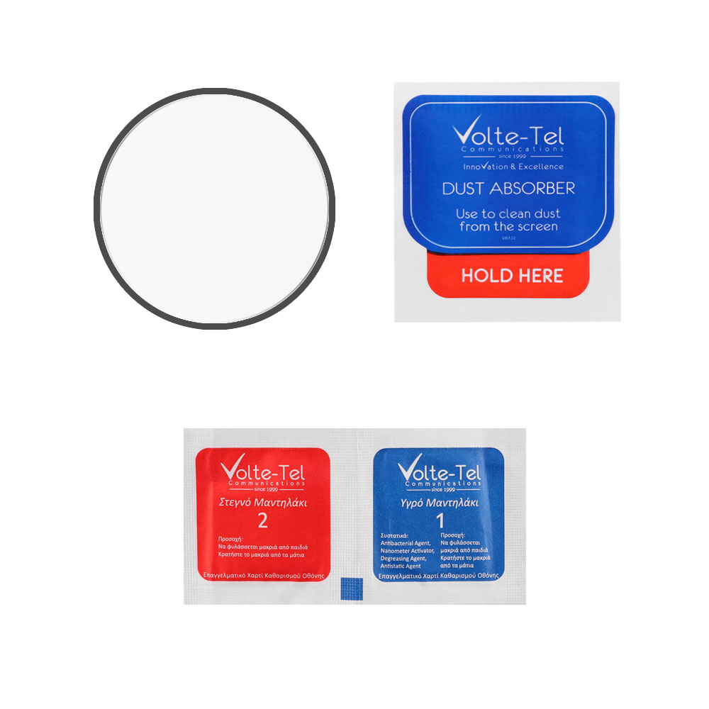 VOLTE-TEL TEMPERED PLEXI GLASS SAMSUNG WATCH 8 44mm 1.47" 0.30mm FULL GLUE FULL COVER BLACK - Image 3