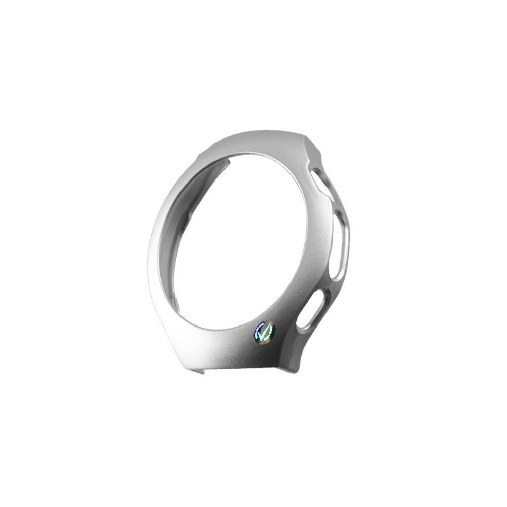 VOLTE-TEL TEMPERED GLASS HUAWEI WATCH 5 42mm 1.38" 9H 0.30mm PC EDGE COVER WITH KEY 3D FULL GLUE FULL COVER SILVER - Image 4