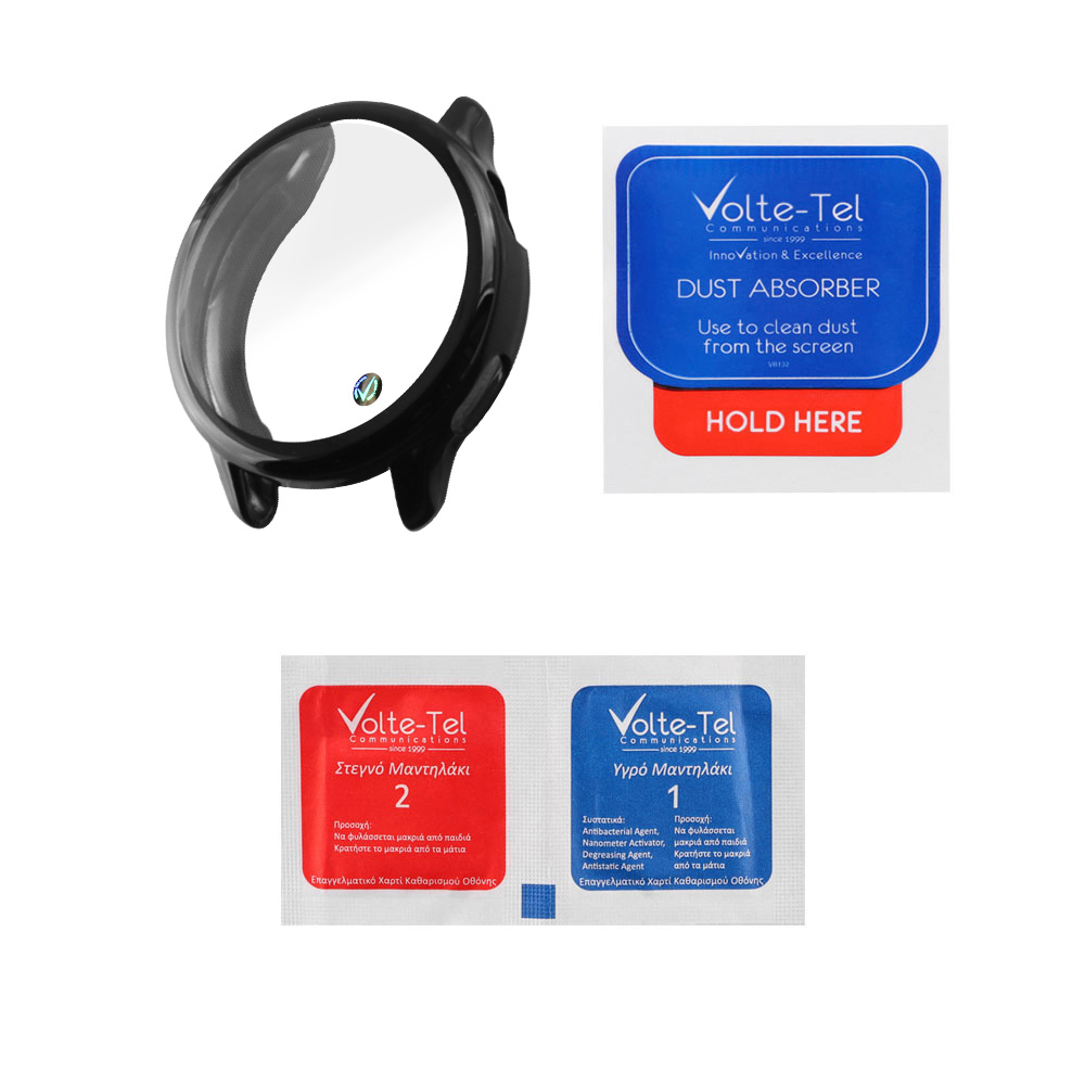 VOLTE-TEL TEMPERED GLASS GARMIN VIVOACTIVE 6 1.2" 9H 0.30mm EDGE COVER WITH KEY 3D FULL COVER BLACK - Image 3
