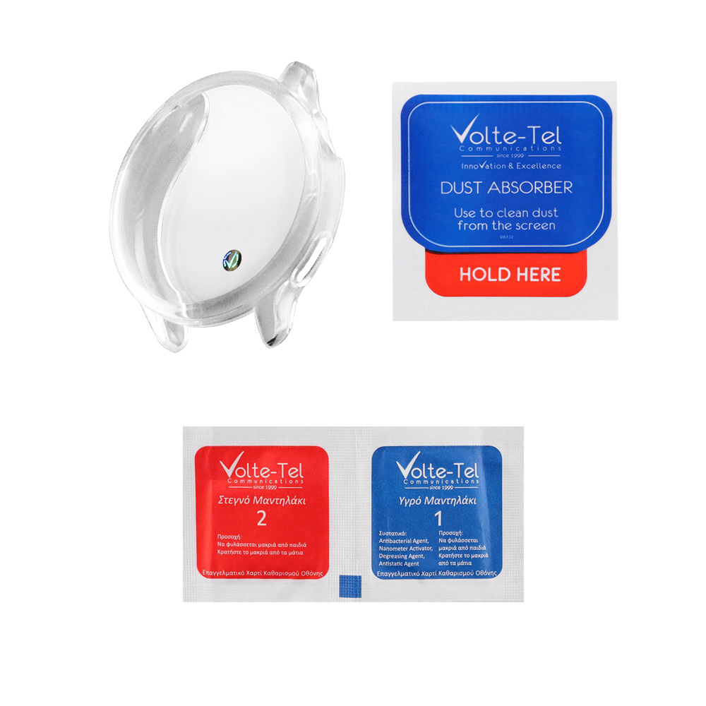 VOLTE-TEL TEMPERED GLASS GARMIN VIVOACTIVE 6 1.2" 9H 0.30mm EDGE COVER WITH KEY 3D FULL COVER TRANSPARENT - Image 3
