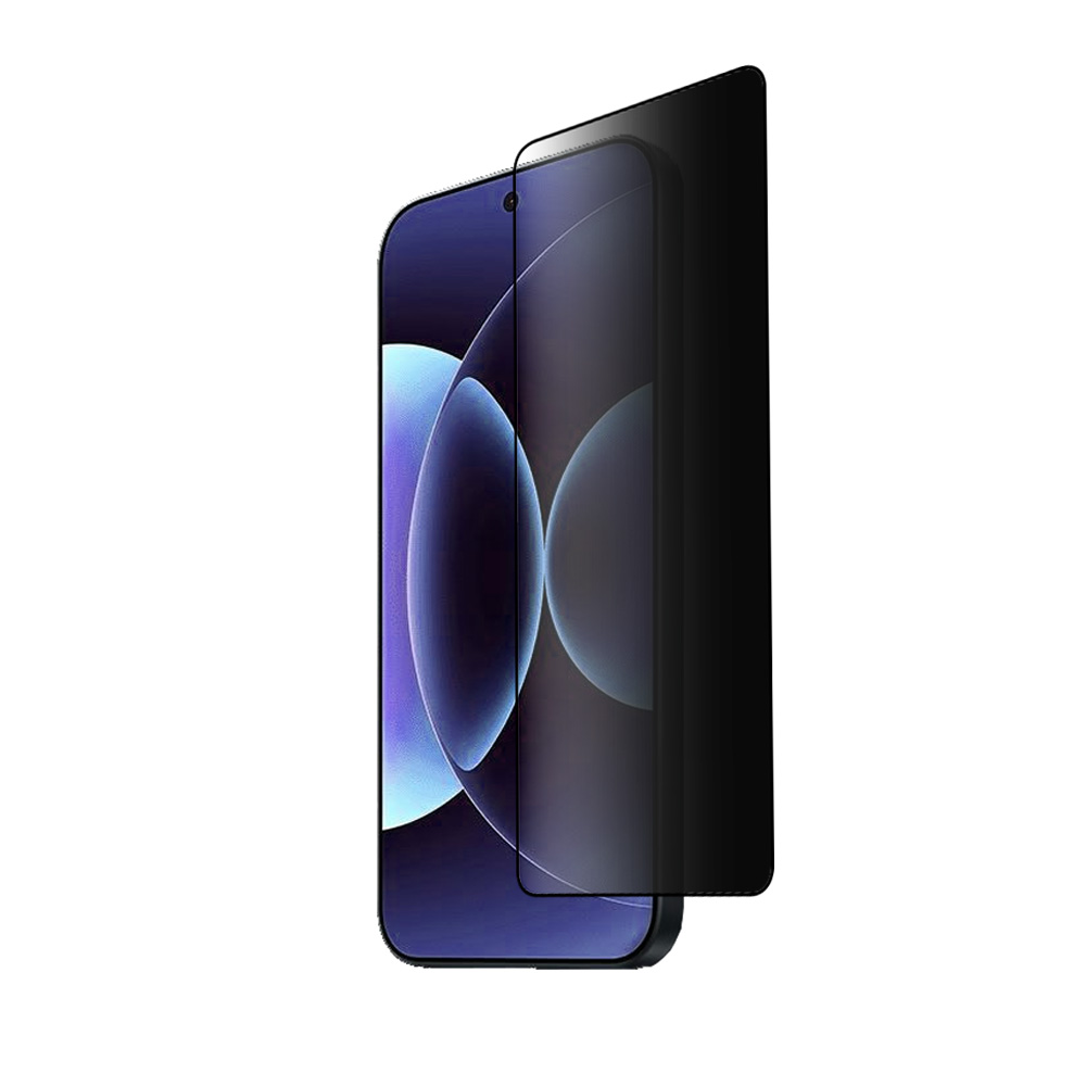 IDOL 1991 TEMPERED GLASS XIAOMI 17 PRO MAX 5G 6.9" 9H 0.25mm PRIVACY ANTISPY SEMI CURVED FINGER UNLOCK FULL GLUE BLACK - Image 7