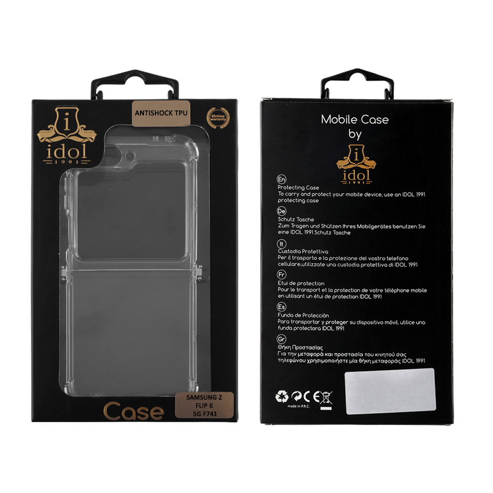 IDOL 1991 ANTISHOCK AIR TPU ΘΗΚΗ SAMSUNG Z FLIP 6 5G F741/Z FLIP 7 FE 5G F761 6.7in WITH METAL BOND CAMERA GUARD ΔΙΑΦΑΝΗ - Image 2